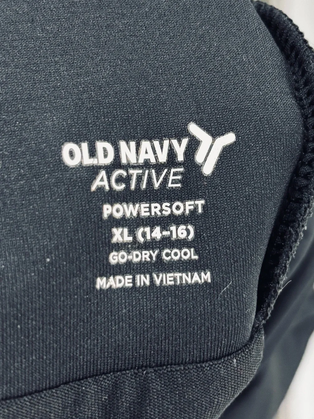 Old Navy Girls PowerSoft Heart-Back Athletic Dress XL 14-16 Black